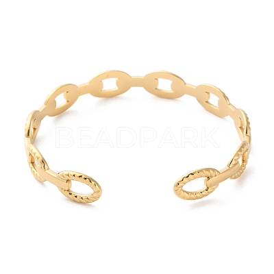 304 Stainless Steel Cuff Bangles for Women LS-BJEW-K263-05G-04-1