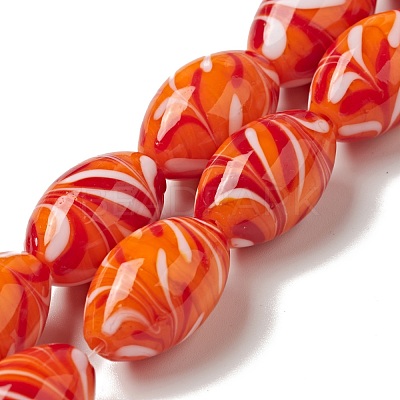 Handmade Lampwork Beads Strand LAMP-C008-10-1