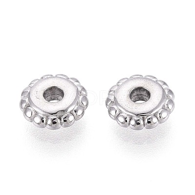 Non-Tarnish 304 Stainless Steel Disc Beads STAS-P319-14B-P-1