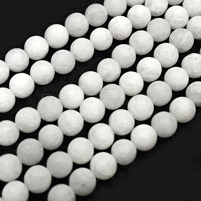 Natural Malaysia Jade Beads Strands G-A152-G-6mm-1
