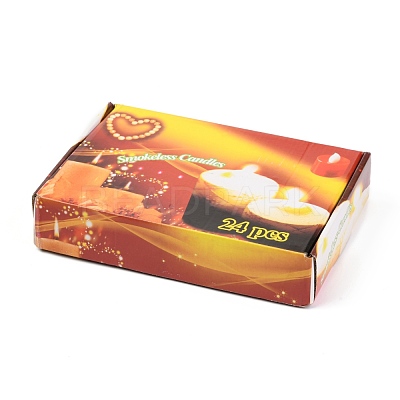 Plastic Flameless LED Tea Light Candles AJEW-H123-01B-1