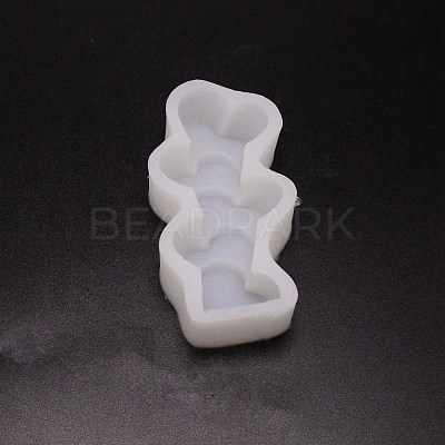 Heart DIY Candle Silicone Molds DIY-WH0302-33-1