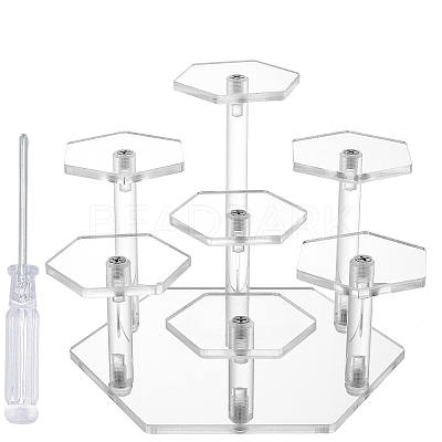 Acrylic Toy Model Display Stand ODIS-WH0001-06A-1