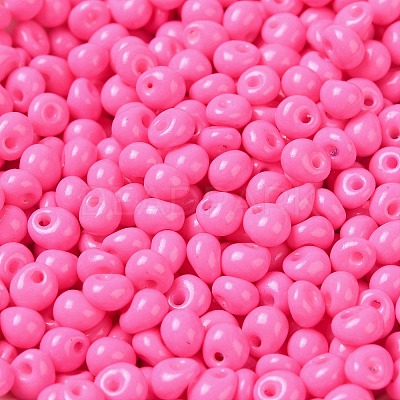 6/0 Opaque Baking Paint Glass Seed Beads SEED-M012-02A-22-1