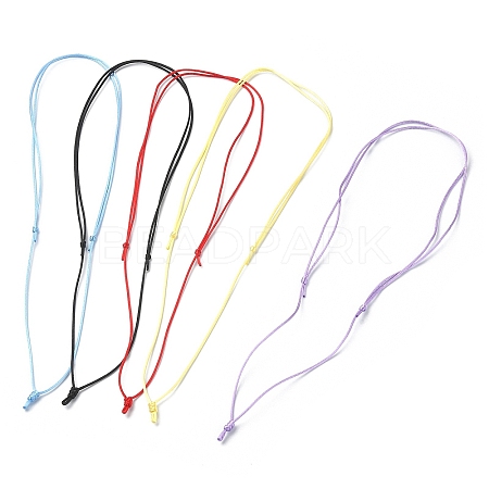 Adjustable Braided Nylon Cord Necklace Making AJEW-JB01164-1