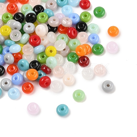 Imitation Jade Glass Seed Beads SEED-Q038-01A-1