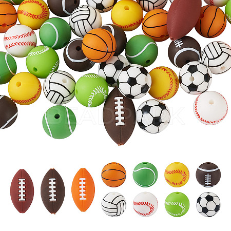 12 Style Silicone Beads SIL-TA0001-11-1