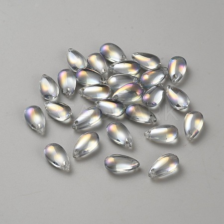 Glass Charms GLAA-WH0033-91A-1