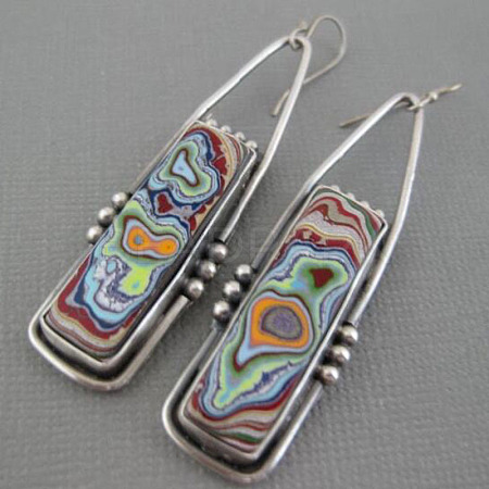 Alloy Enamel Dangle Earrings FS-WG6E131-20-1