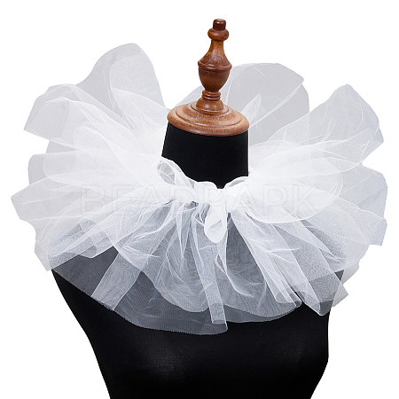 Detachable Lady's Gauze Fake Collar AJEW-WH20042-90D-1