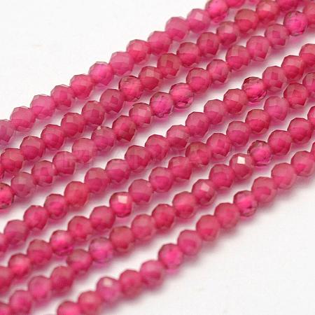Faceted Synthetic Quartz Beads Strands G-F507-01A-1