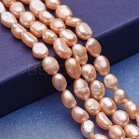 Natural Cultured Freshwater Pearl Beads Strands PEAR-P060-23C-1