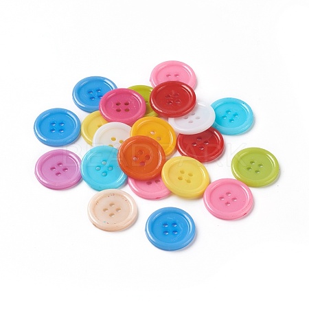 Acrylic Sewing Buttons X-BUTT-E076-F-M-1
