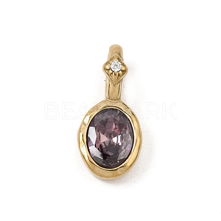 Birthstone Glass Pendants GL-CBA6A9C-01G-B-1