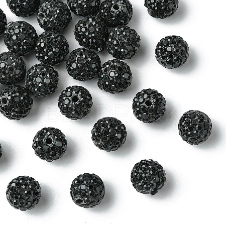 30Pcs Pave Disco Ball Beads RB-YW0001-14I-1