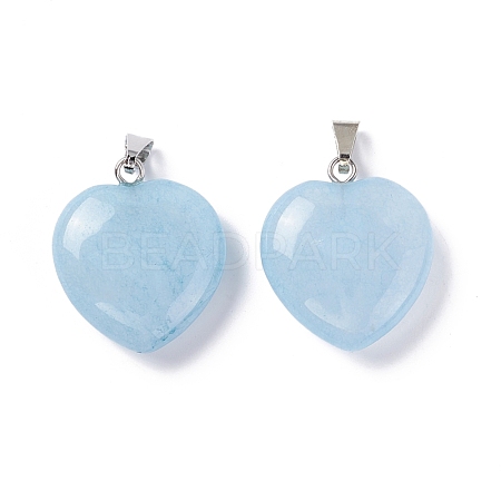 Natural White Jade Pendants G-G956-B21-FF-1