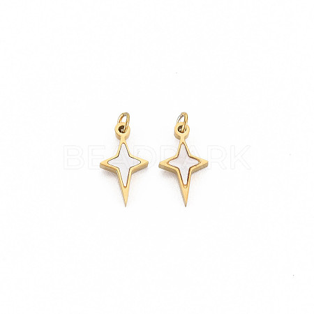 Ion Plating(IP) 304 Stainless Steel Charms X-STAS-N097-189-1