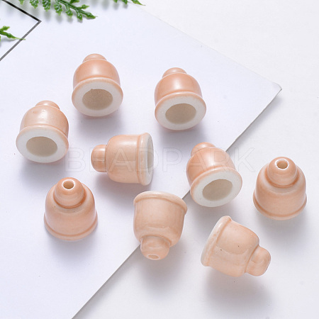 Handmade Porcelain Bead Cones PORC-S500-021-A03-1
