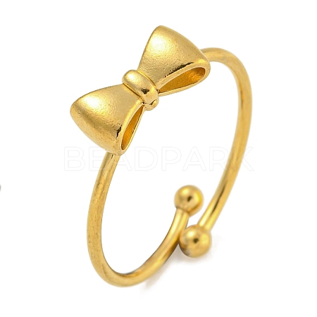 304 Stainless Steel Adjustable Ring for Women RJEW-U015-10G-1