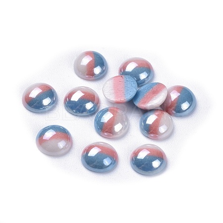 Opaque Glass Cabochons GGLA-S038-12A-8mm-1