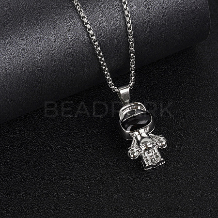 Stainless Steel Astronaut Pendant Necklace XH3172-4-1