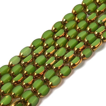 Electroplate Glass Beads Strands EGLA-P061-02A-08-1