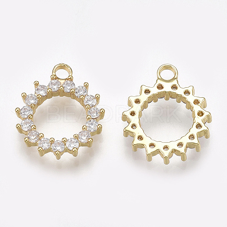 Cubic Zirconia Charms X-KK-S348-149-1