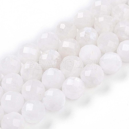 Natural Rainbow Moonstone Beads Strands G-S345-10mm-36-1