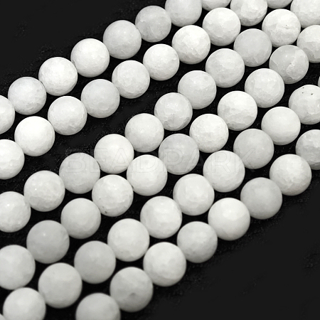 Natural Malaysia Jade Beads Strands G-A152-G-6mm-1