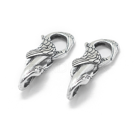 Thailand 925 Sterling Silver Lobster Claw Clasps STER-L055-057AS-1