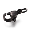304 Stainless Steel Lobster Claw Clasps Ion Plating(IP) STAS-G240-01D-EB-4