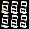   6Pcs 3 layers 24-Hole Acrylic Earring Display Stands ODIS-PH0001-52-1