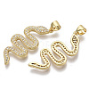 Brass Micro Pave Cubic Zirconia Pendants ZIRC-S067-038-NF-1