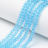 Glass Beads Strands EGLA-A034-T1mm-D08-1