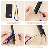 Evil Eye Lampwork Beaded Mobile Phone Straps HJEW-GO00001-4