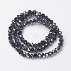 Electroplate Opaque Glass Beads Strands LS-EGLA-A034-P4mm-S02-2