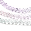 Transparent Painted Glass Beads Strands DGLA-A034-T3mm-A23-4