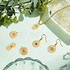 12Pcs 6 Style Eye Theme 304 Stainless Steel Pendants STAS-DC0012-68-5