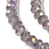 Baking Electroplate Glass Beads Strands DGLA-A039-J2MM-B06-3