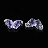 Electroplate Transparent Glass Beads LS-EGLA-L027-E-A01-2