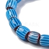 Handmade Lampwork Chevron Beads Strands LAMP-K041-01B-07-4