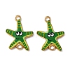 Ocean Theme Alloy Enamel Connector Charms FIND-CJC0017-15KCG-03-1