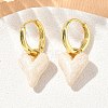 Brass Enamel Dangle Hoop Earrings for Women KK-CBA760A-06G-05-1