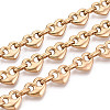 304 Stainless Steel Heart Link Chains CHS-Q009-03G-02-1