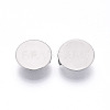 304 Stainless Steel Brooch Cabochon Settings X-STAS-E547-08J-P-2
