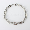 Tarnish Resistant Rectangle 201 Stainless Steel Chain Bracelets BJEW-N240-06P-6