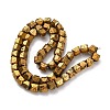 Electroplated Natural Lava Rock Beads Strands G-A256-D01-01E-3