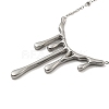 304 Stainless Steel Necklace NJEW-B076-01P-2