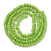 Opaque Solid Color Glass Beads Strands EGLA-A034-P1mm-D30-2