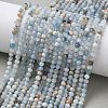 Natural Aquamarine Beads Strands G-L651-C09-4mm-1